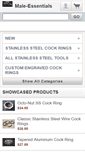 Mobile Screenshot of male-essentials.com